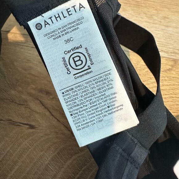Athleta Invincible Sports Bra Black 38C - Picture 9 of 10